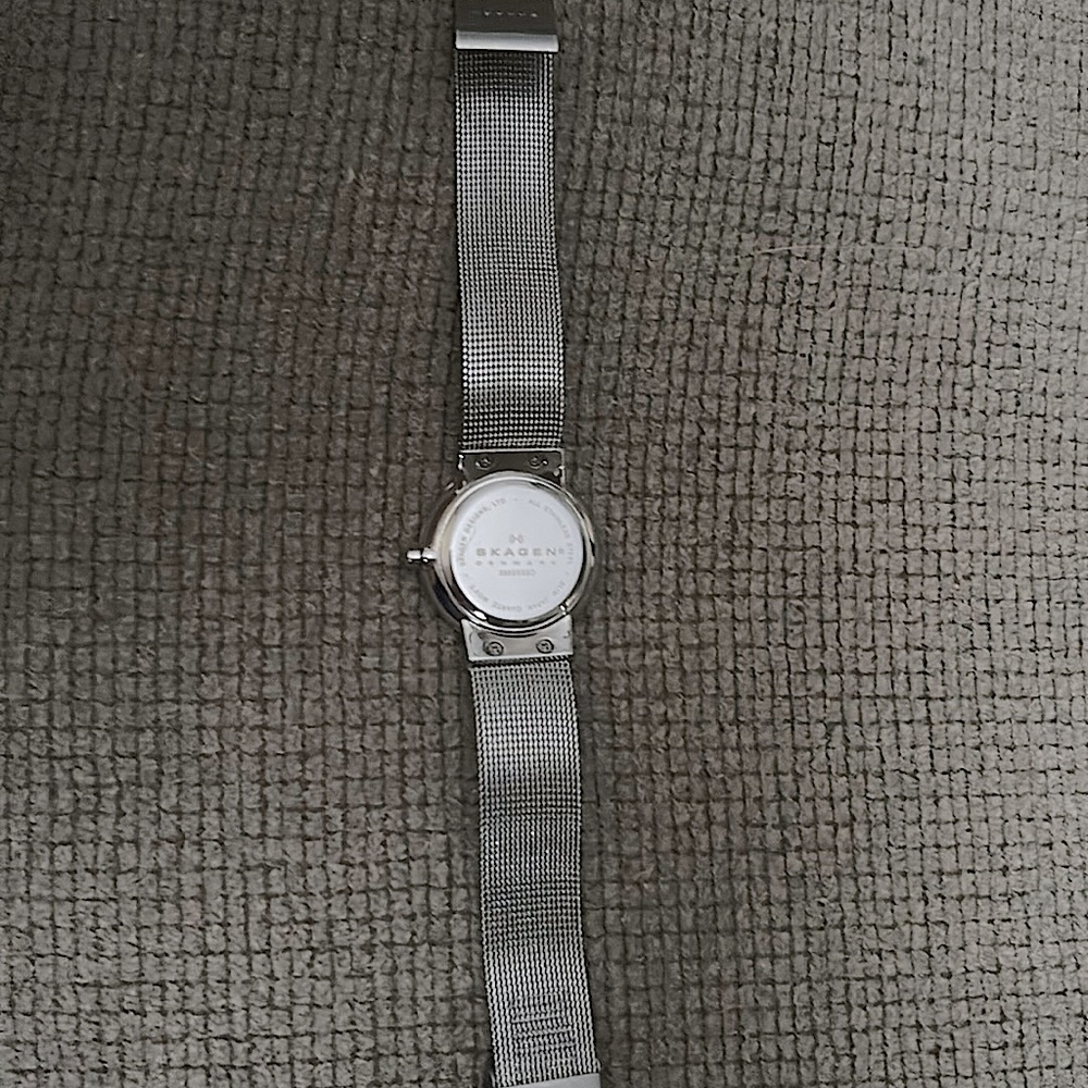 SKAGEN Freja Grey Dial Stainless Steel Ladies Mesh Ladies Watch - Picture 2 of 2